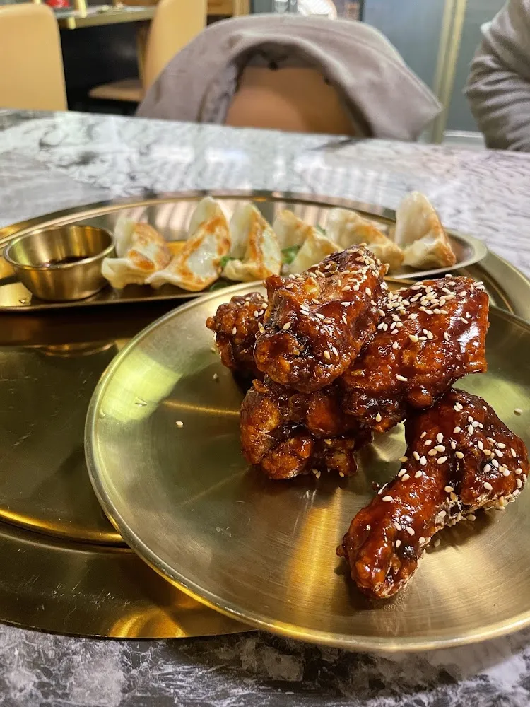 Gyoza and Fried Chicken